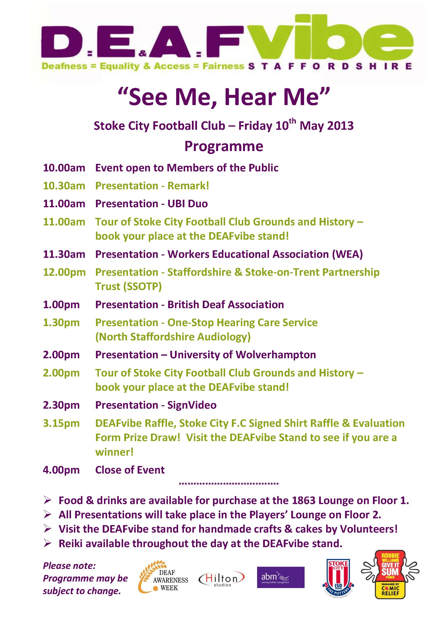 Click on the image to download the Programme of Events